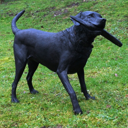Judy Boyt Dog Sculpture Sammy