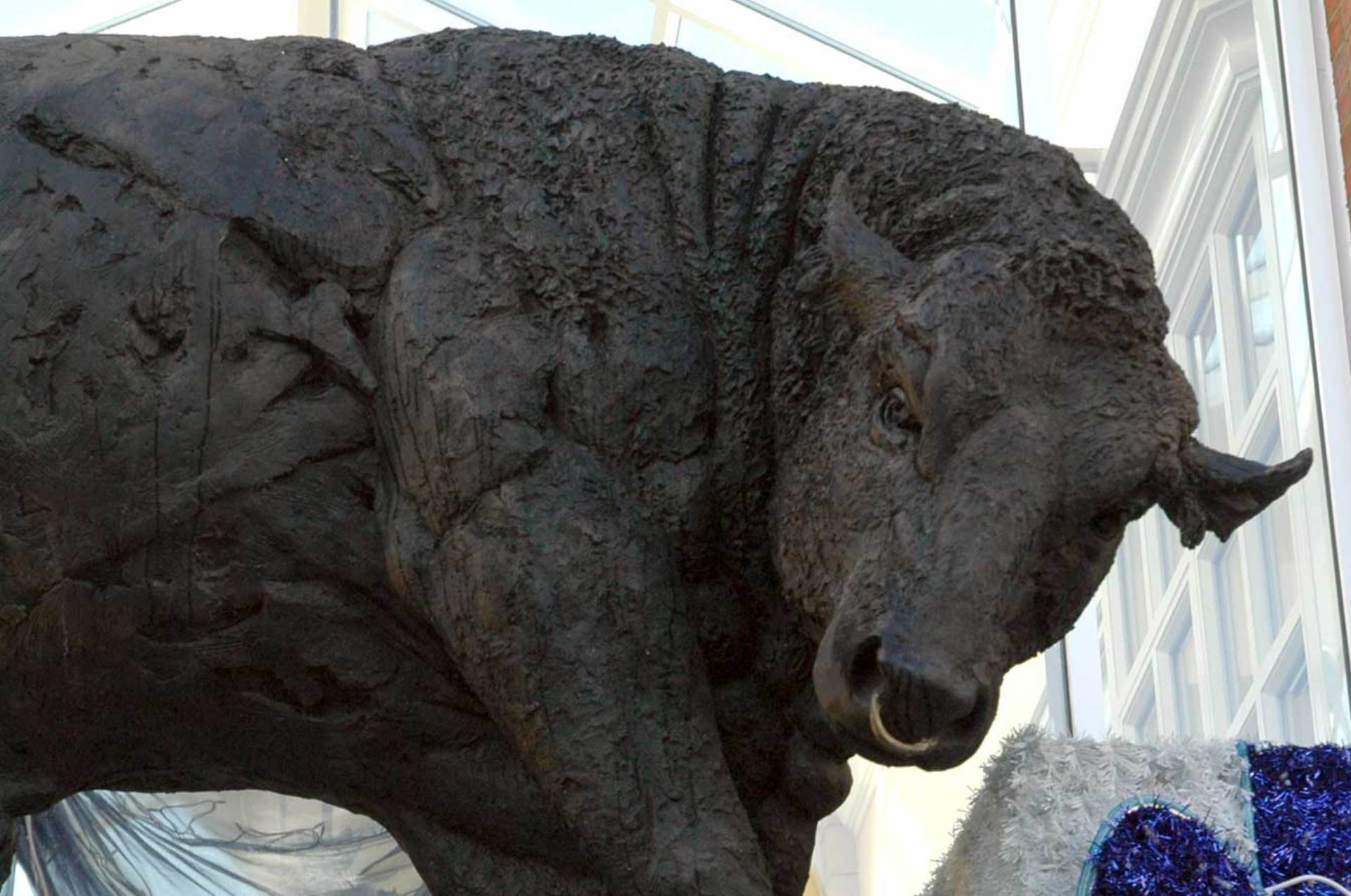 Judy Boyt Animal Sculpture Black Prince Bull
