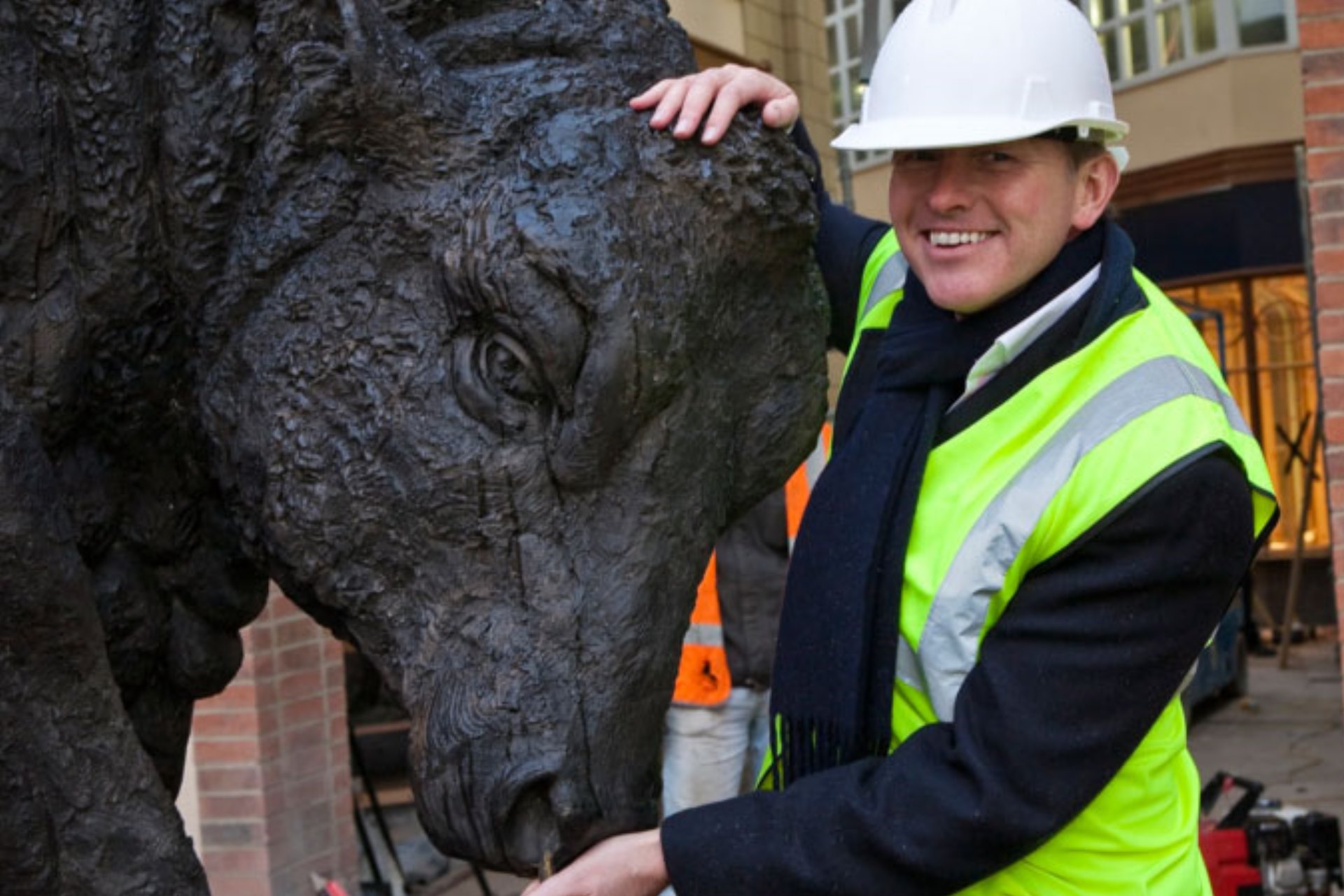 Judy Boyt Animal Sculpture Black Prince Bull