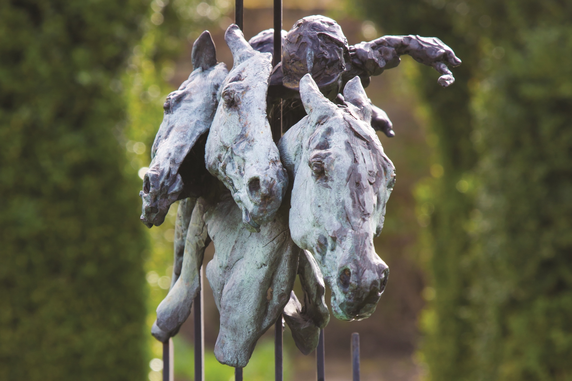 Judy Boyt Horse Sculpture By a Head