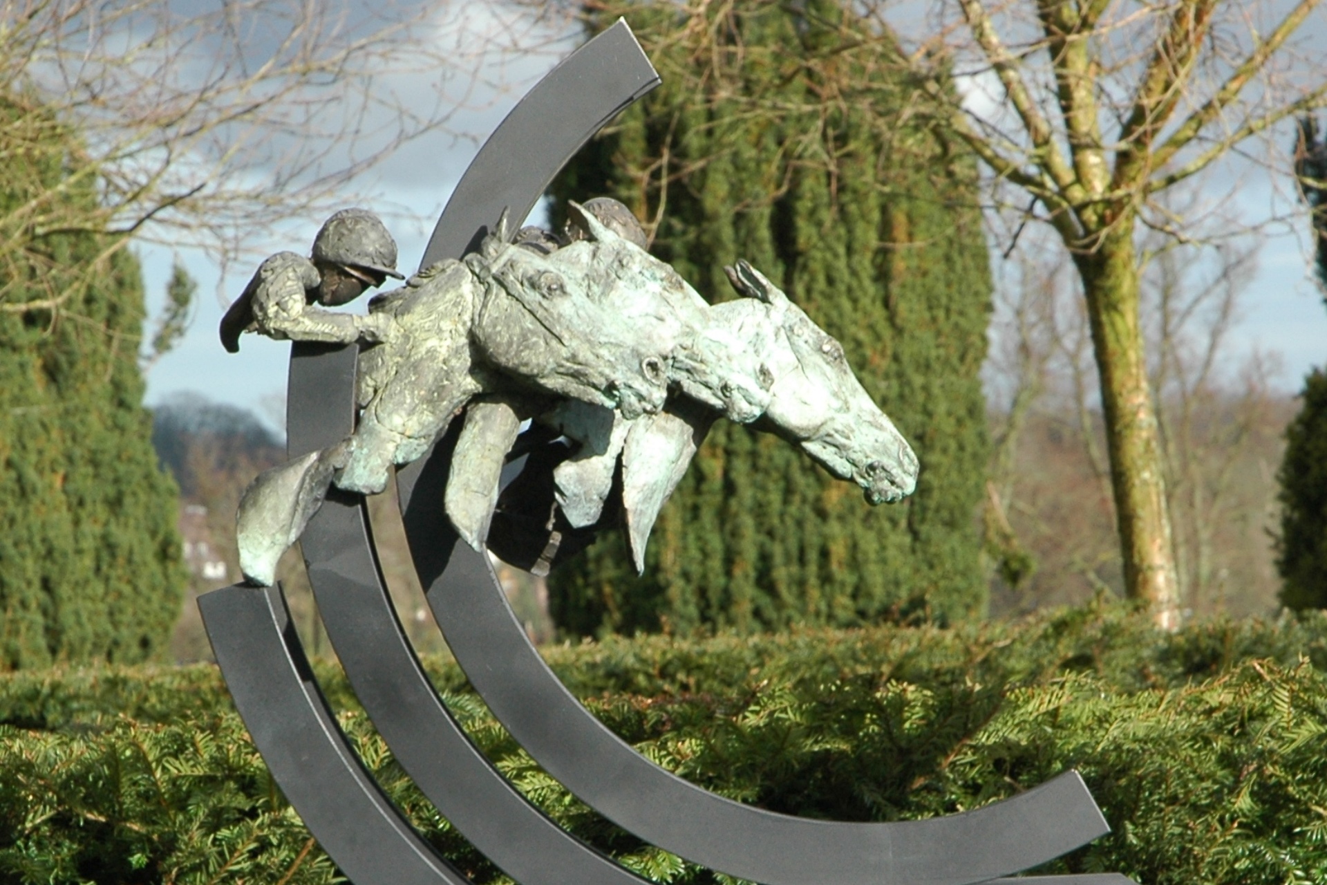 Judy Boyt Horse Sculpture By a Head