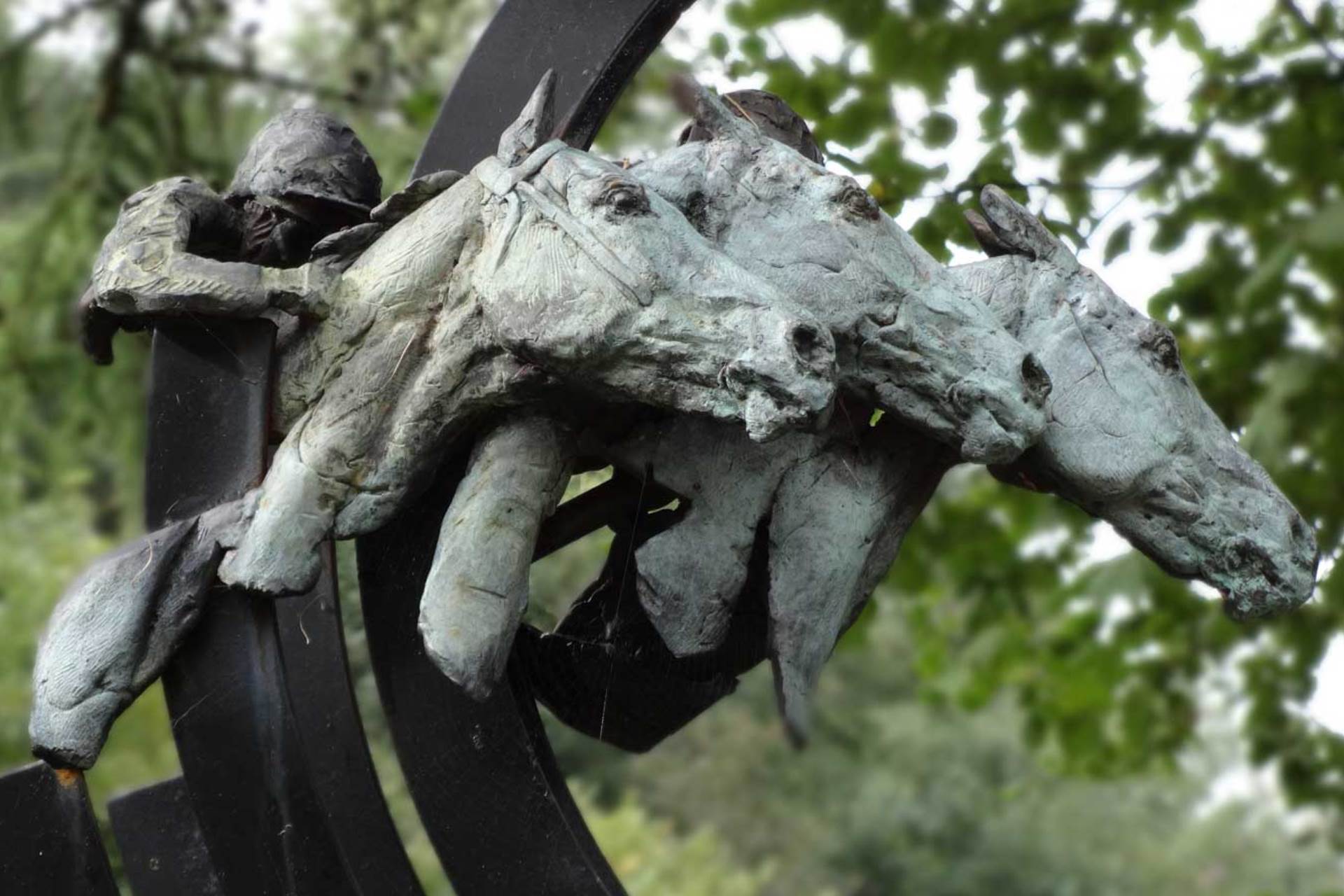 Judy Boyt Horse Sculpture By a Head