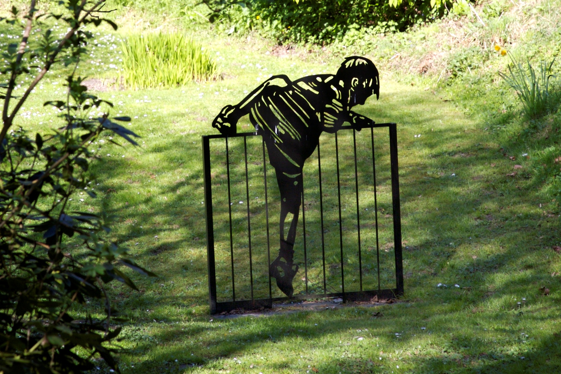 Judy Boyt Laser Cut Metal - Climbing the Gate