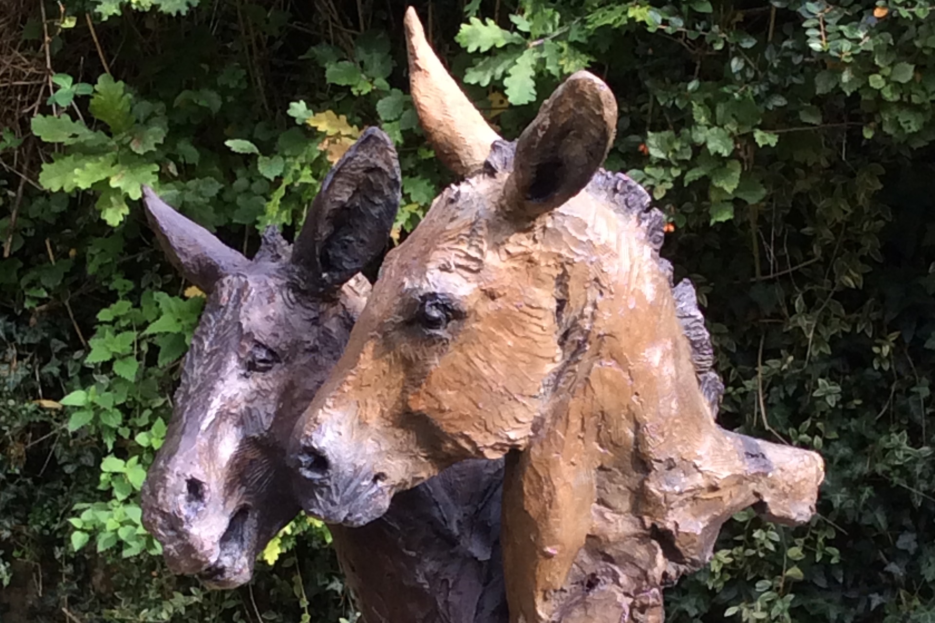 Judy Boyt Animal Sculptures Donkeys