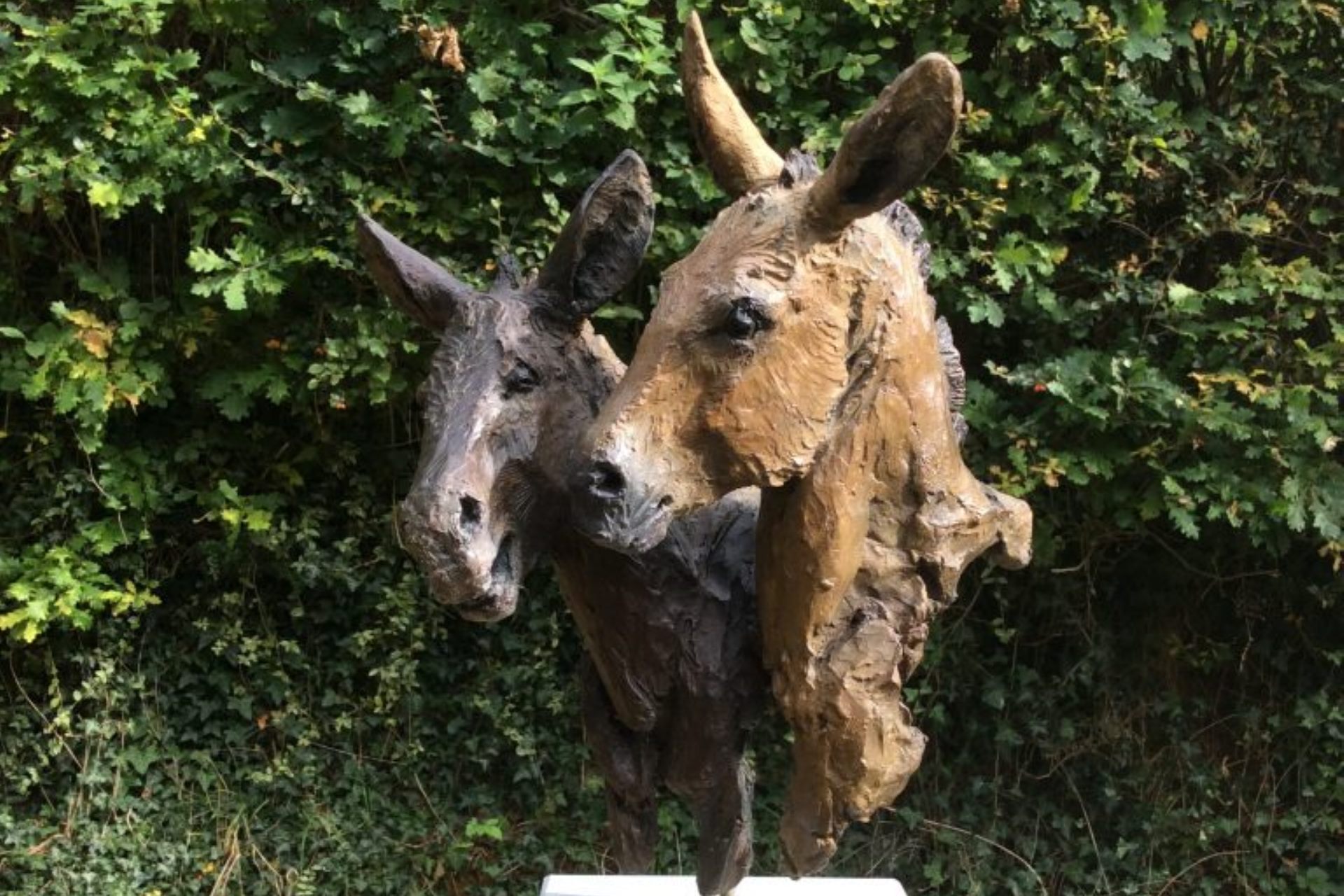 Judy Boyt Animal Sculptures Donkeys