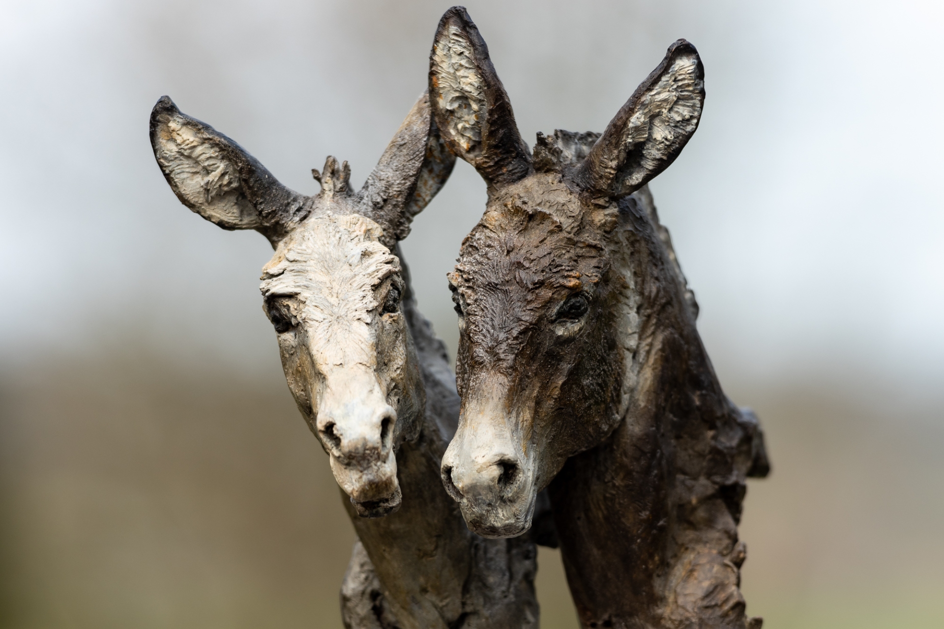 Judy Boyt Animal Sculptures Donkeys
