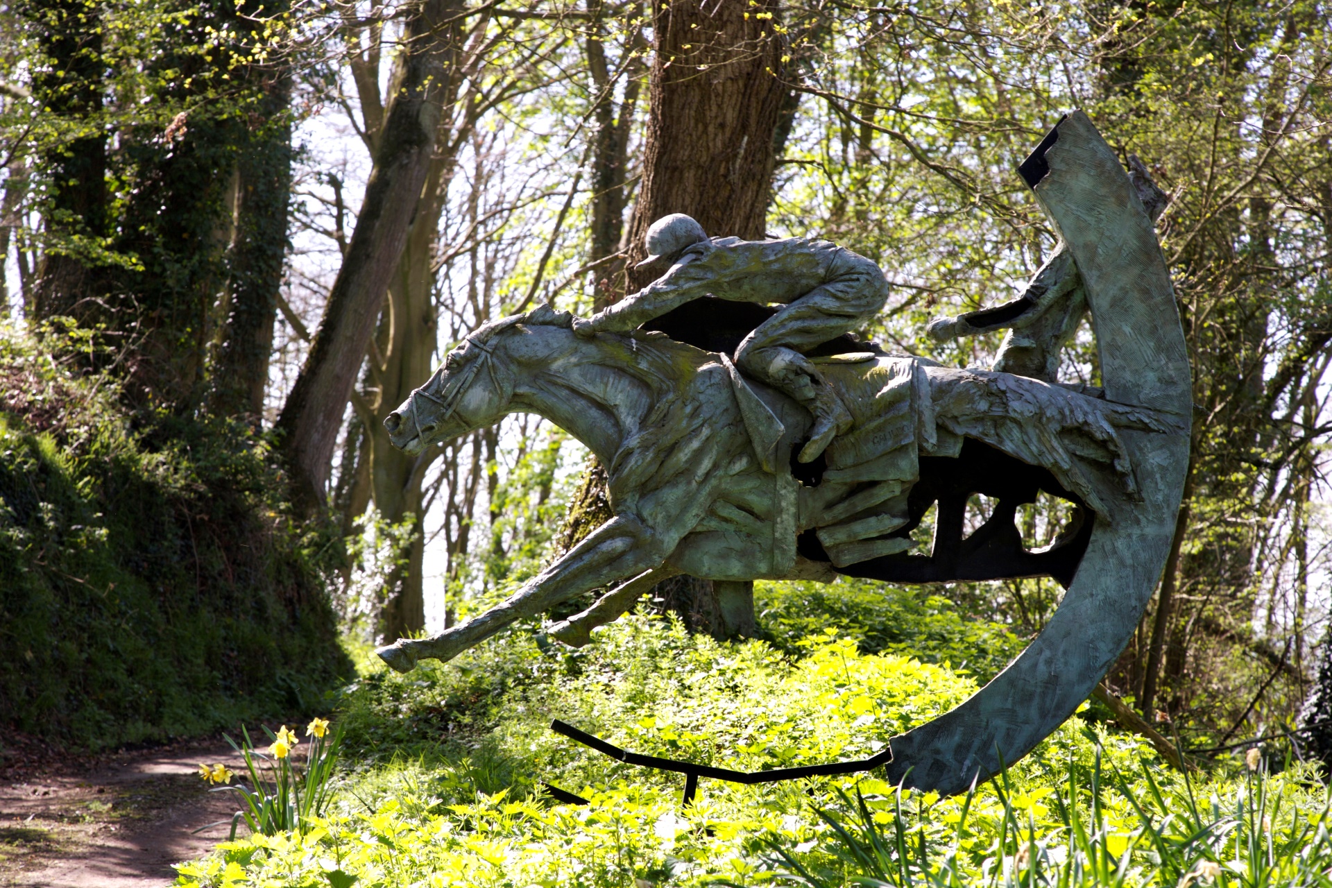Judy Boyt Horse Sculpture Evocation of Speed