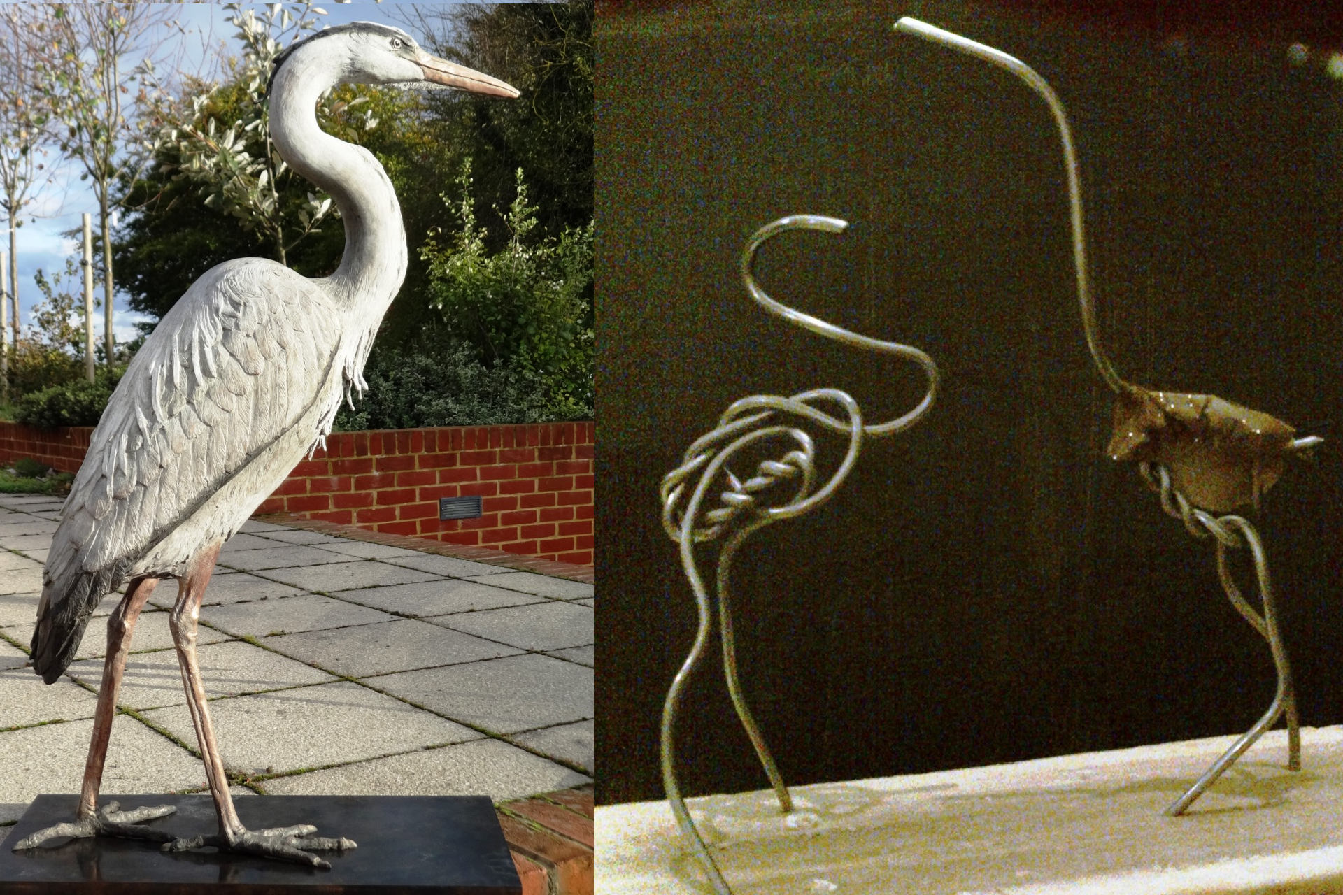 Judy Boyt Animal Sculptures Herons