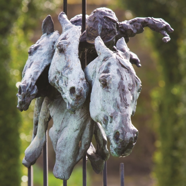 Judy Boyt Horse Sculpture By a Head