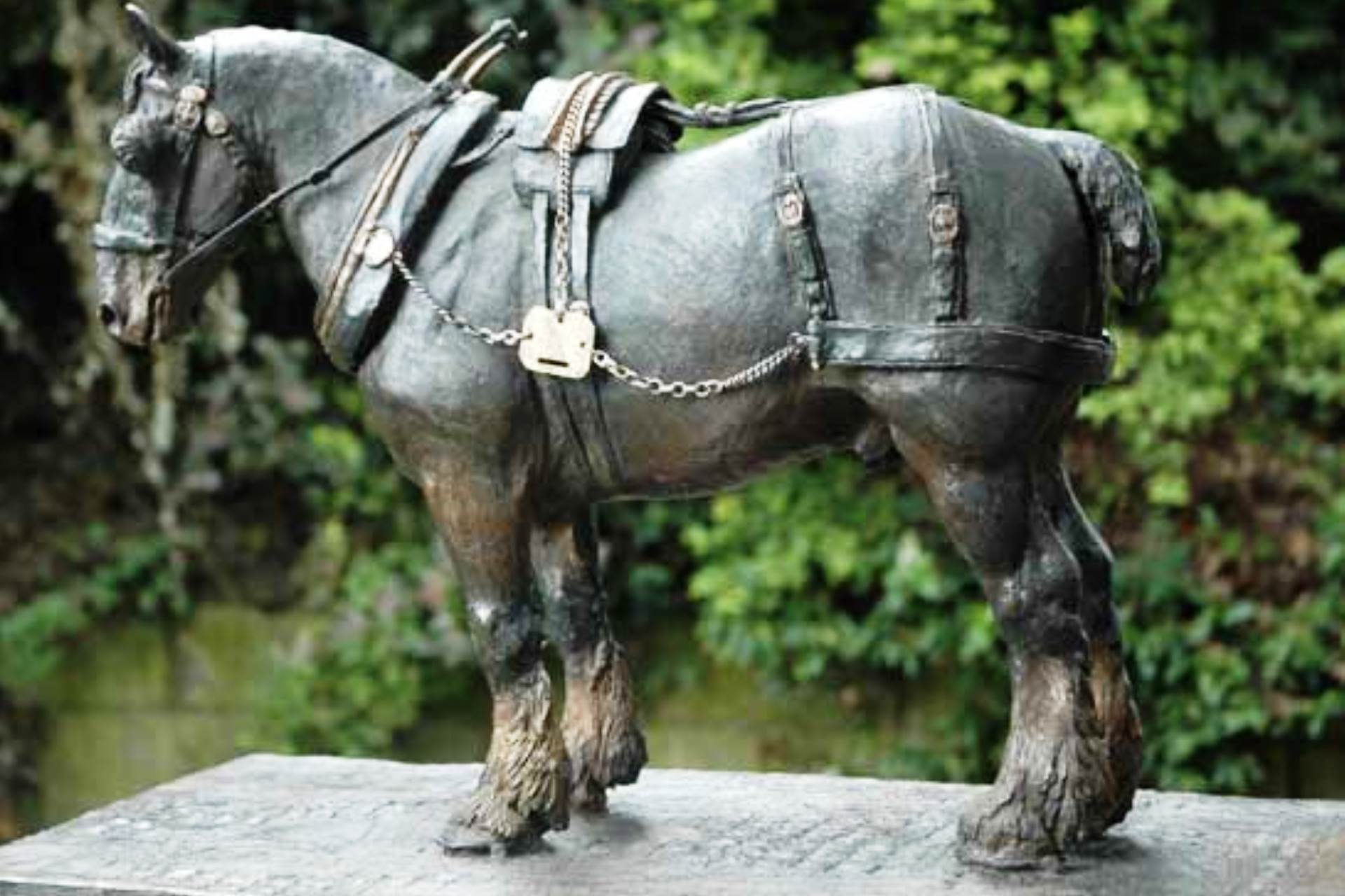 Judy Boyt Horse Sculpture Waiting