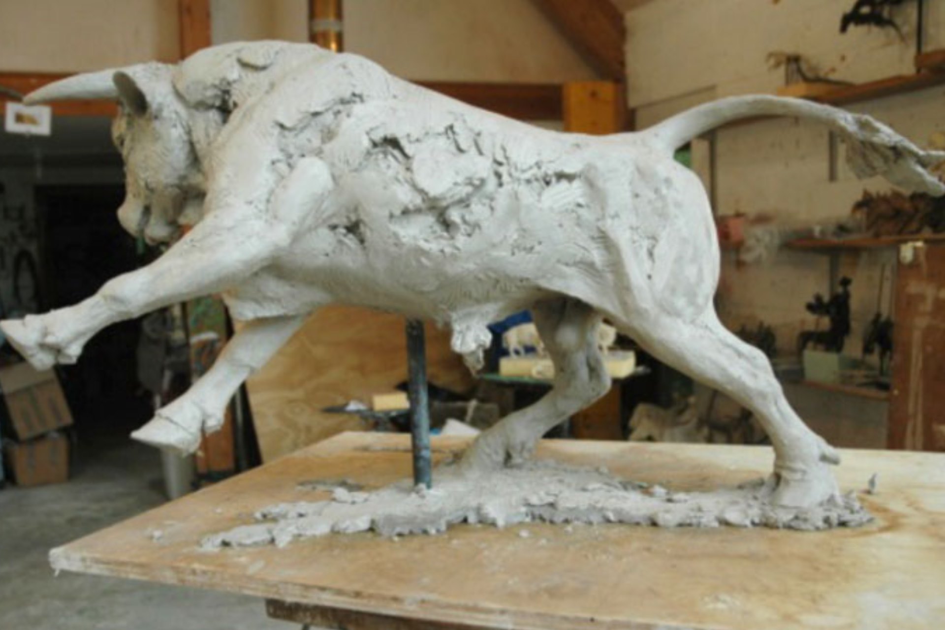 Judy Boyt Animal Sculpture Taurus Bull