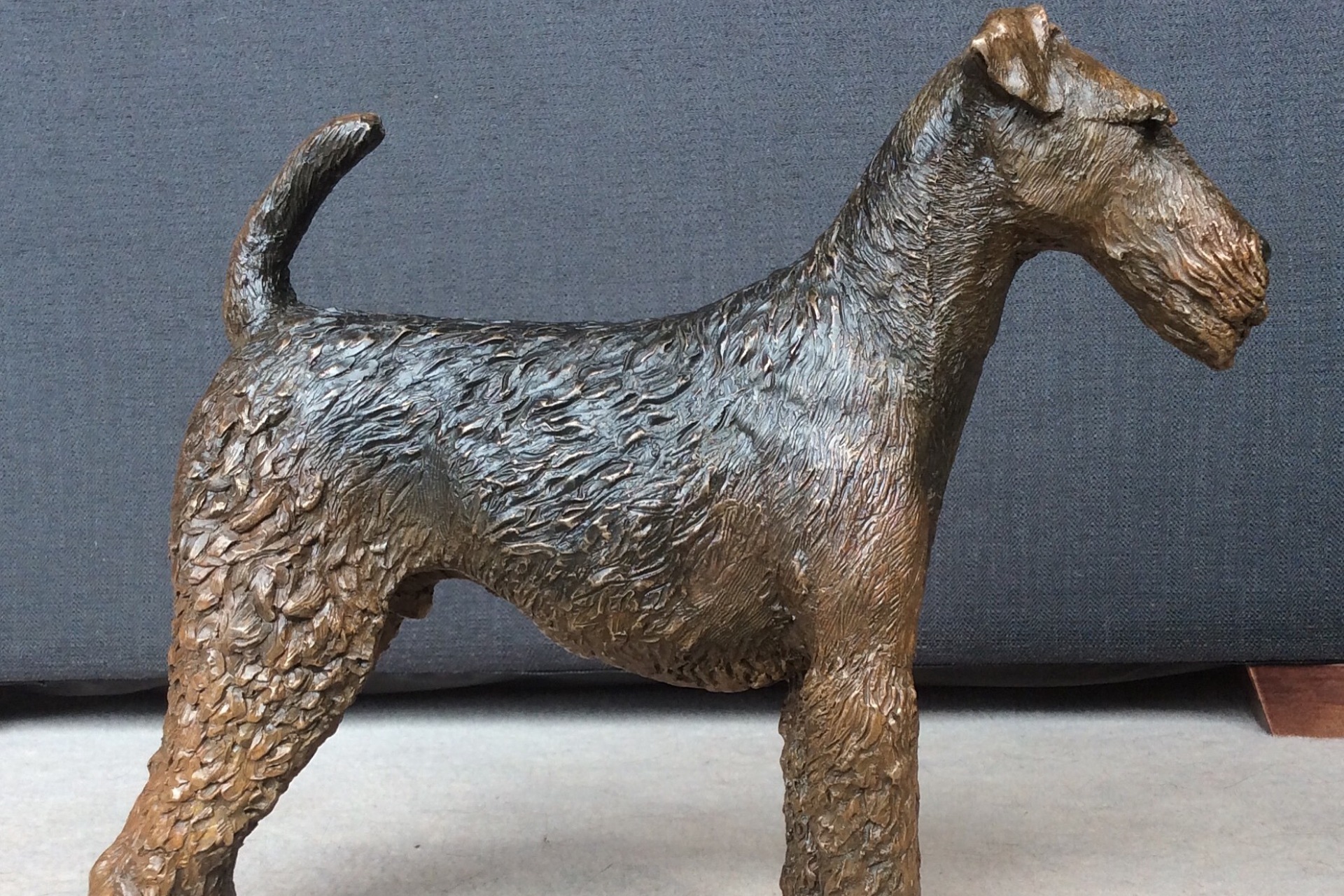 Judy Boyt Dog Sculptures Airedale Terrier