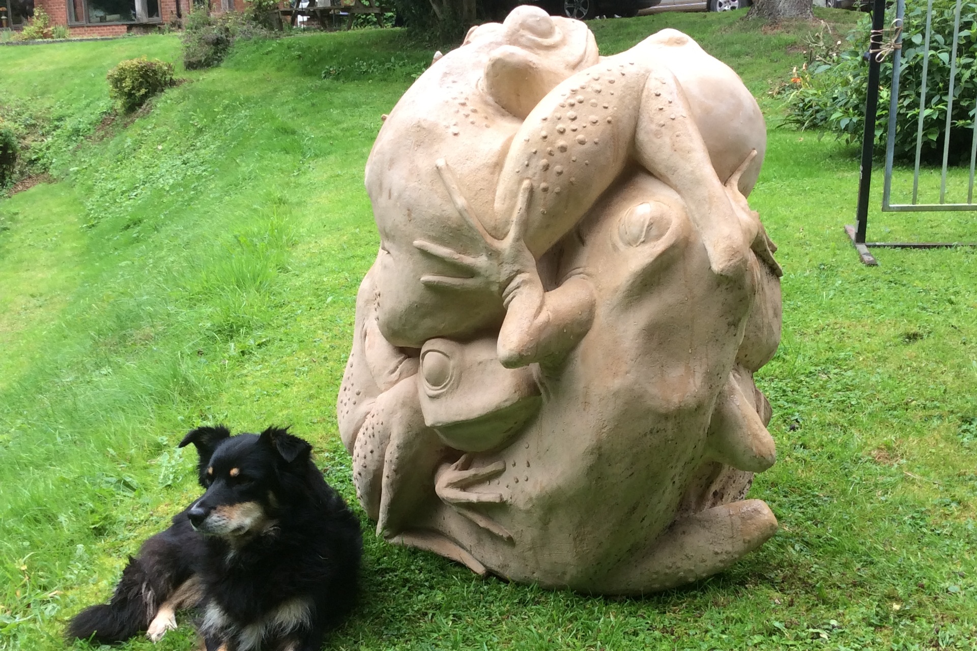 Judy Boyt Animal Sculptures Frog Ball