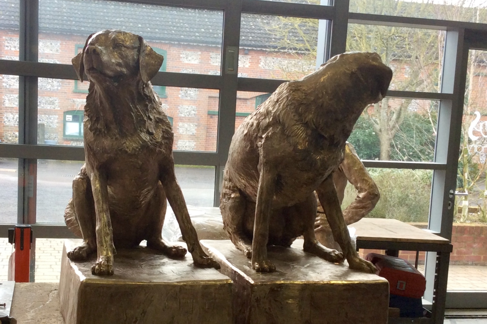 Judy Boyt Dog Sculptures Labrador Retrievers